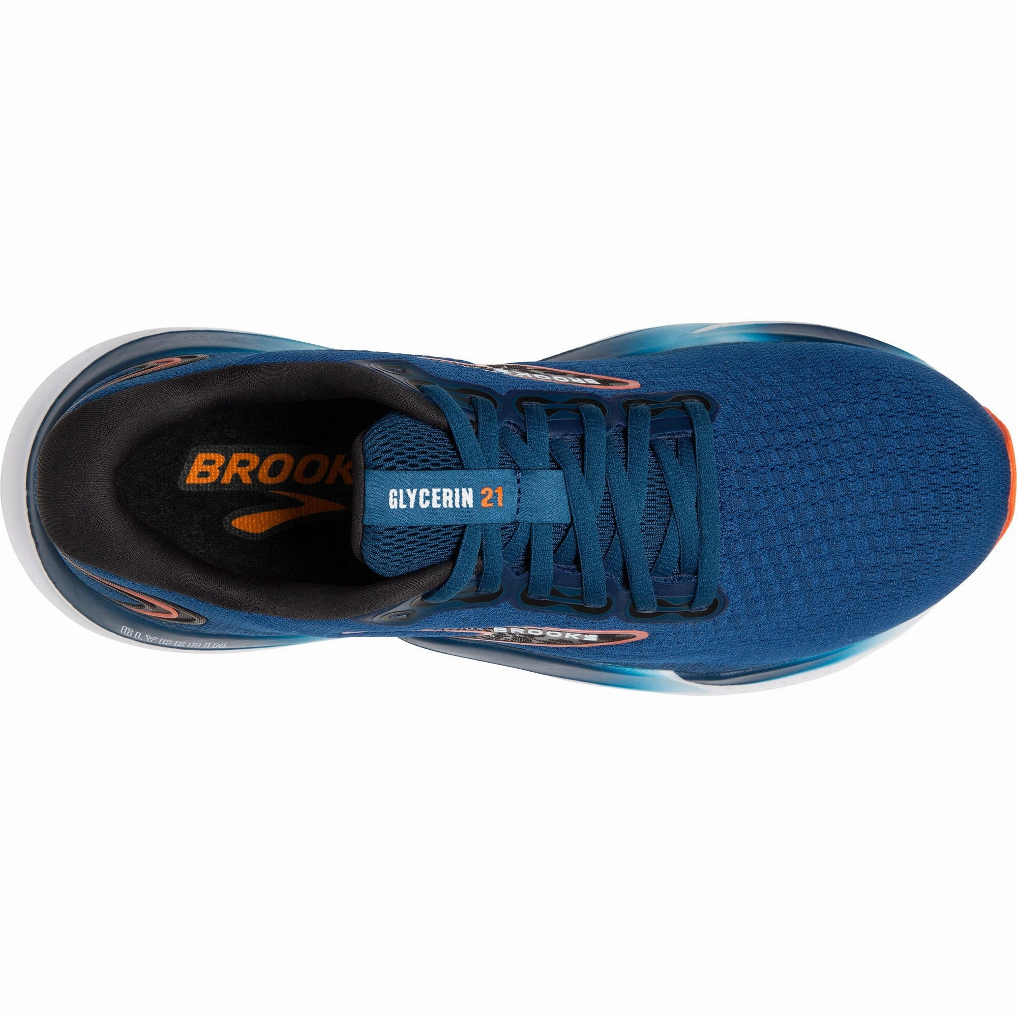 Shoes Brooks Brooks Glycerin 21 WIDE FIT Mens Running Shoes - Blue