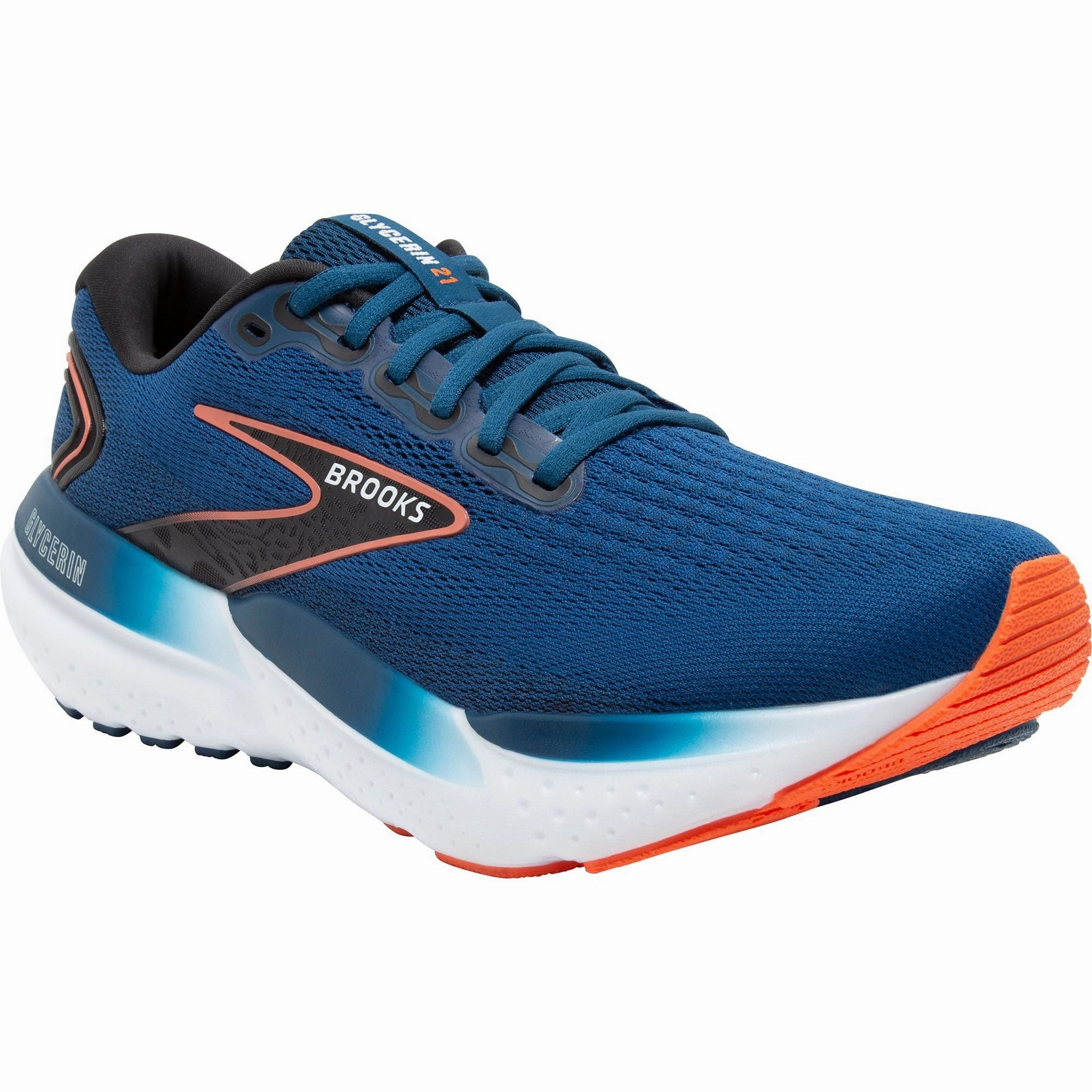 Shoes Brooks Brooks Glycerin 21 WIDE FIT Mens Running Shoes - Blue