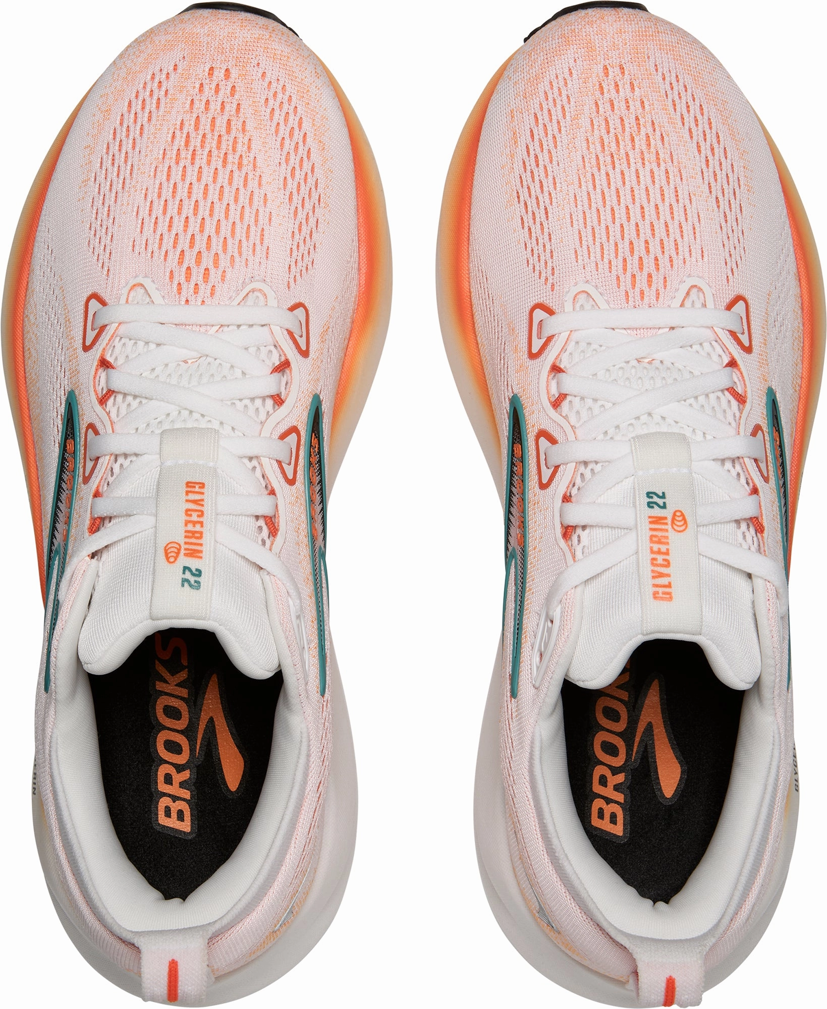 Shoes Brooks Brooks Glycerin 22 Mens Running Shoes - White