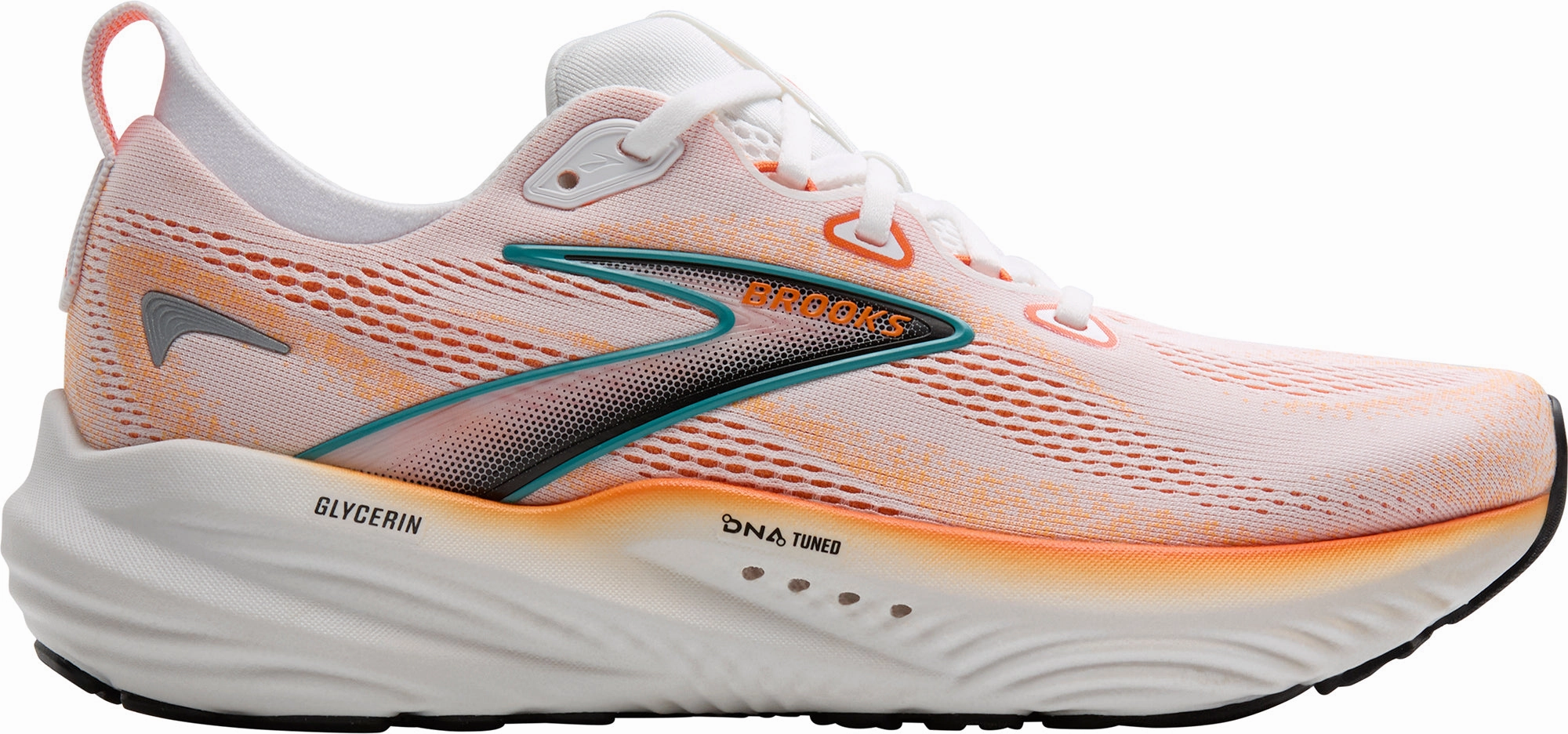 Shoes Brooks Brooks Glycerin 22 Mens Running Shoes - White