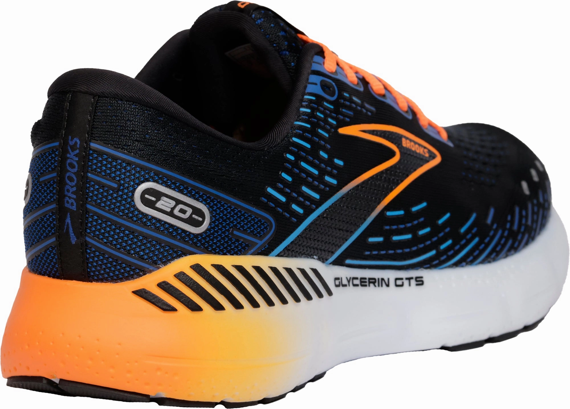 Shoes Brooks Brooks Glycerin GTS 20 Mens Running Shoes - Black