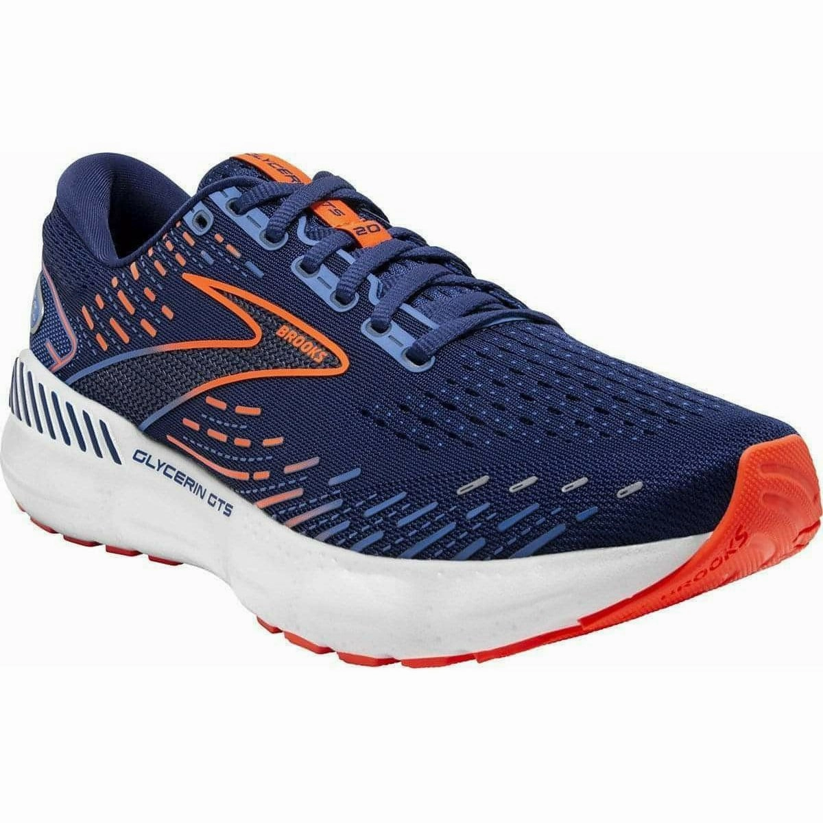 Shoes Brooks Brooks Glycerin GTS 20 Mens Running Shoes - Blue