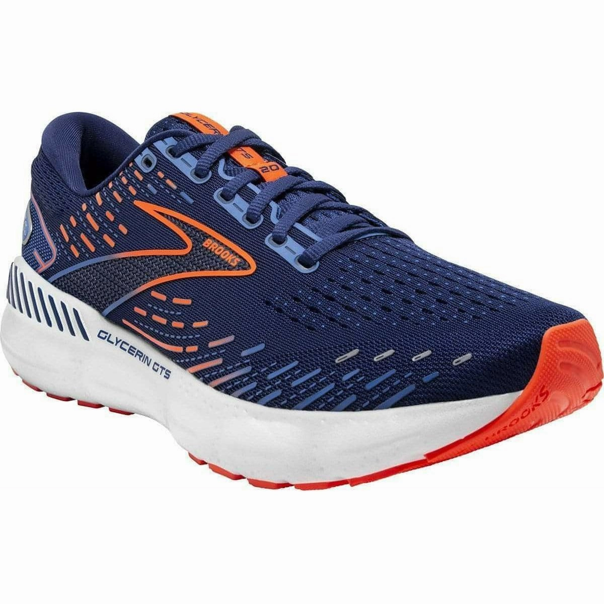Shoes Brooks Brooks Glycerin GTS 20 Mens Running Shoes - Blue