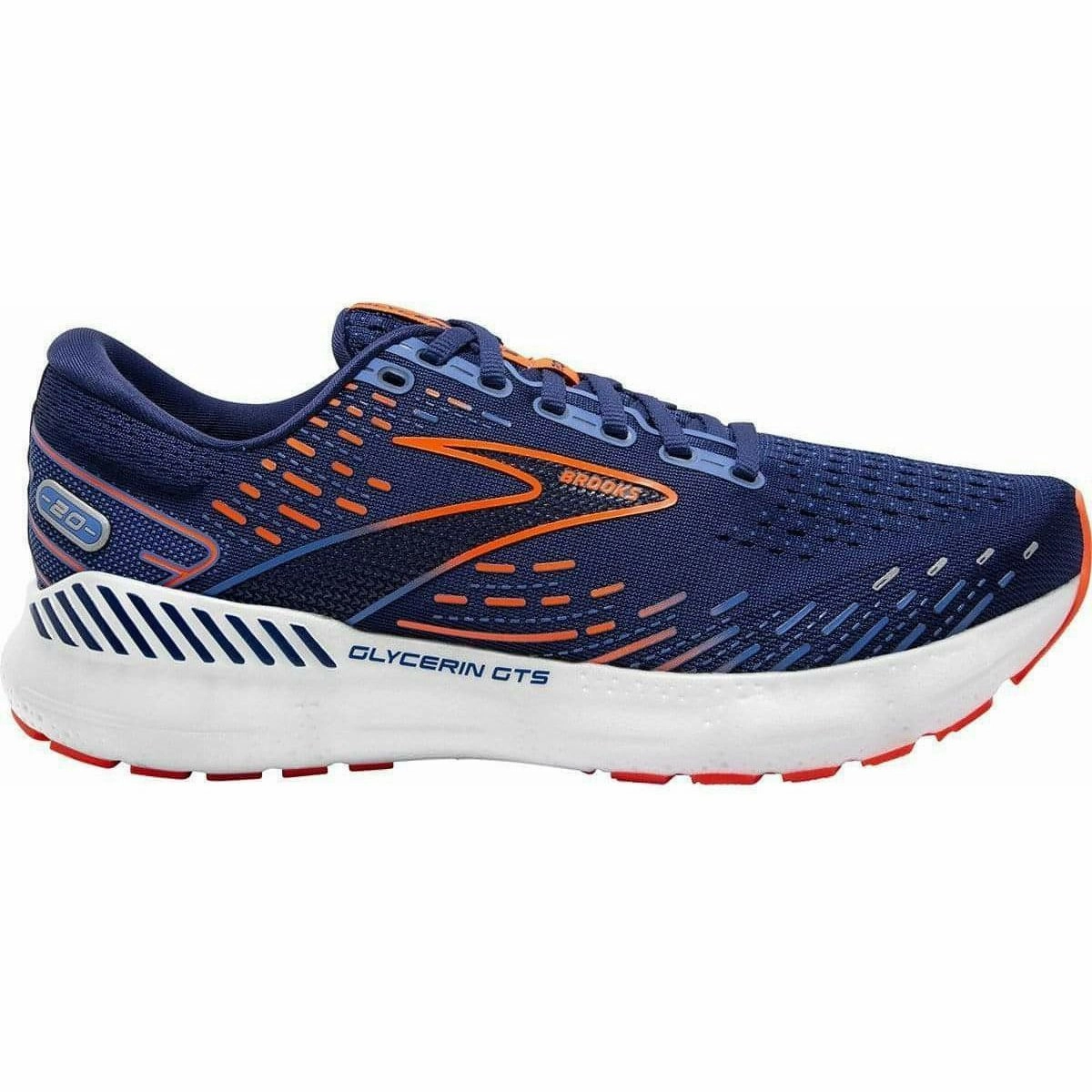 Shoes Brooks Brooks Glycerin GTS 20 Mens Running Shoes - Blue