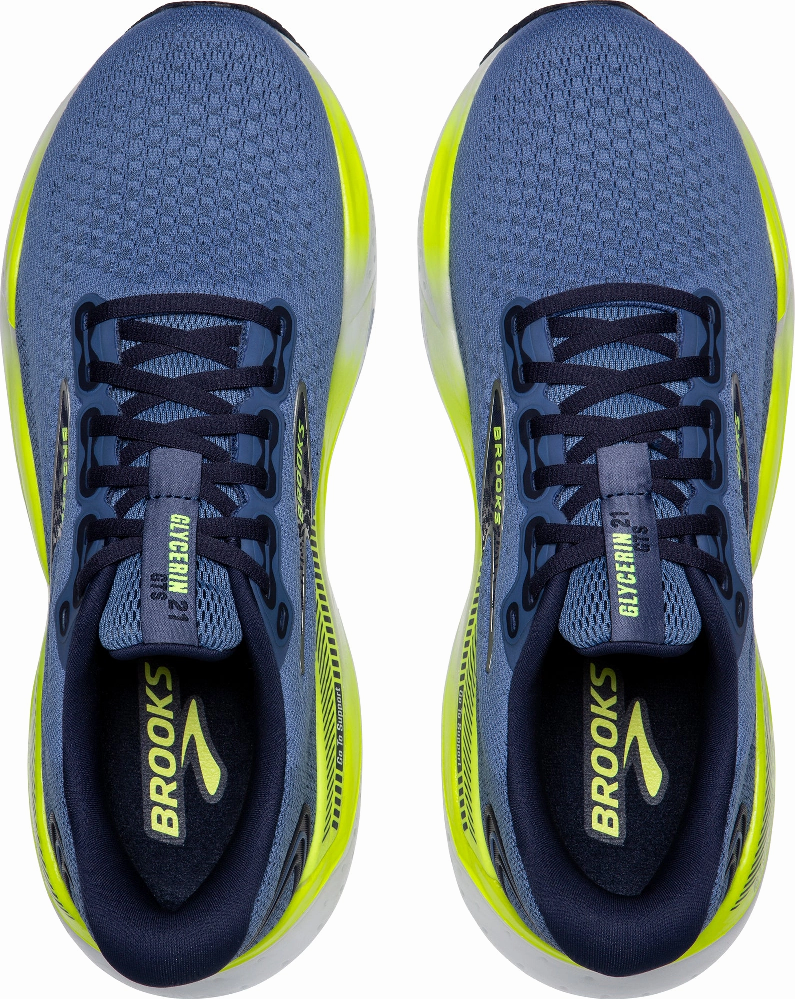Shoes Brooks Brooks Glycerin GTS 21 Mens Running Shoes - Blue