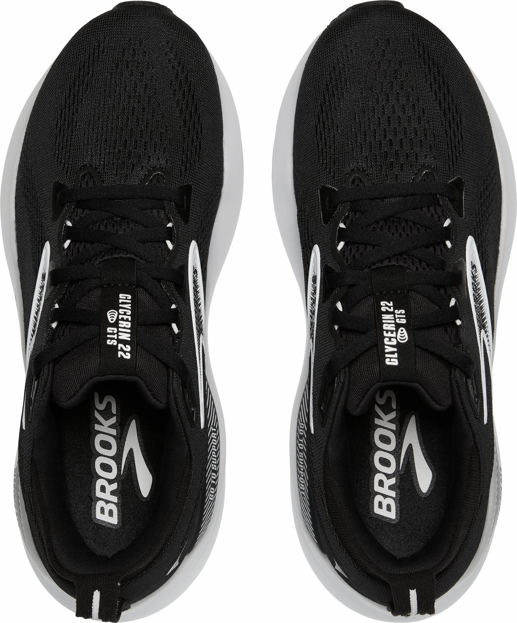 Shoes Brooks Brooks Glycerin GTS 22 Womens Running Shoes - Black