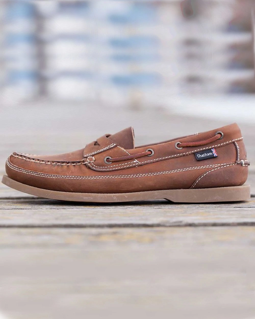 Shoes Chatham Chatham Mens Gaff II G2 Slip On Leather Boat Shoes