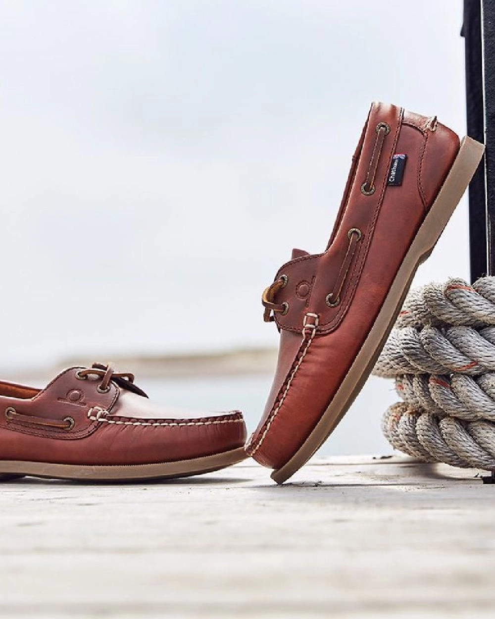 Shoes Chatham Chatham Mens The Deck II G2 Premium Leather Boat Shoes