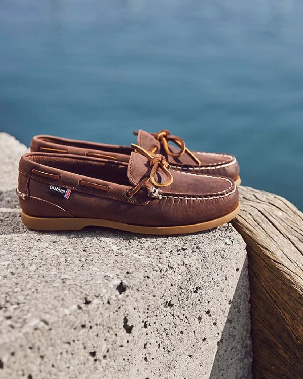 Shoes Chatham Chatham Womens Olivia G2 Premium Nubuck Slip On Deck Shoes
