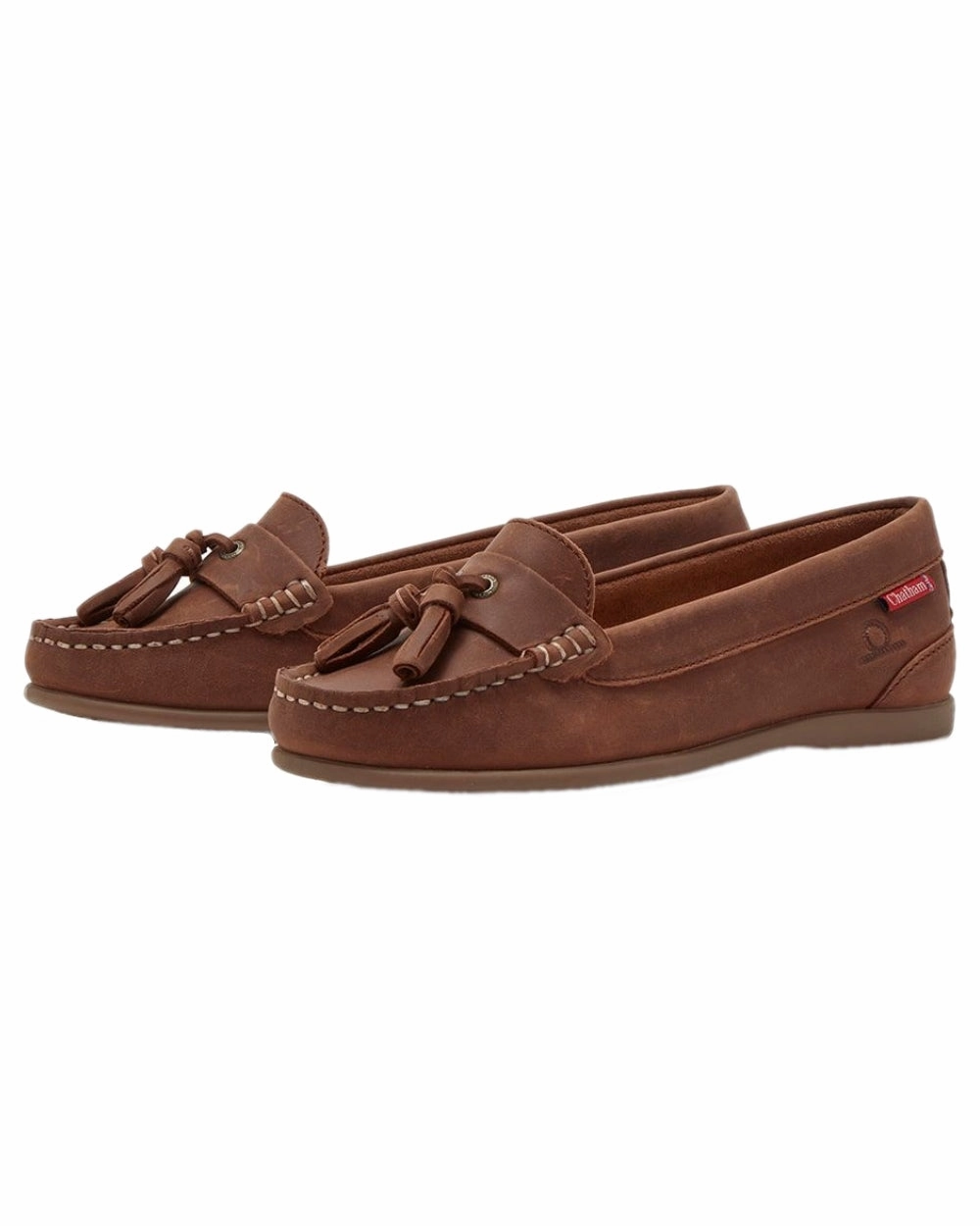 Shoes Chatham Chatham Womens Pulau Premium Leather Tassel Loafers