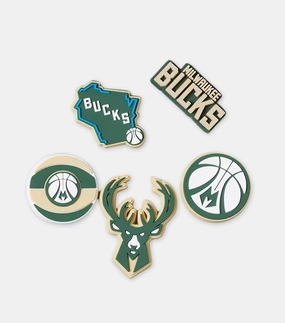 Shoes Crocs Jibbitz NBA Milwaukee Bucks 5-Pack