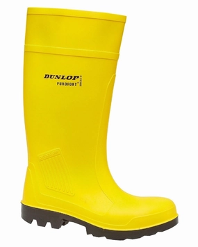 Shoes Dunlop Dunlop Purofort Professional Full Safety Wellingtons - Yellow