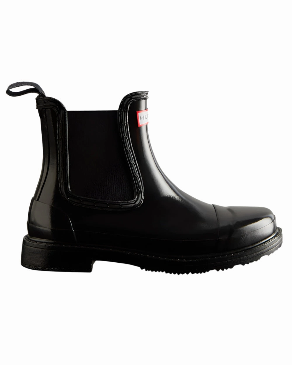 Shoes Hunter Wellies Hunter Womens Commando Gloss Chelsea Boots