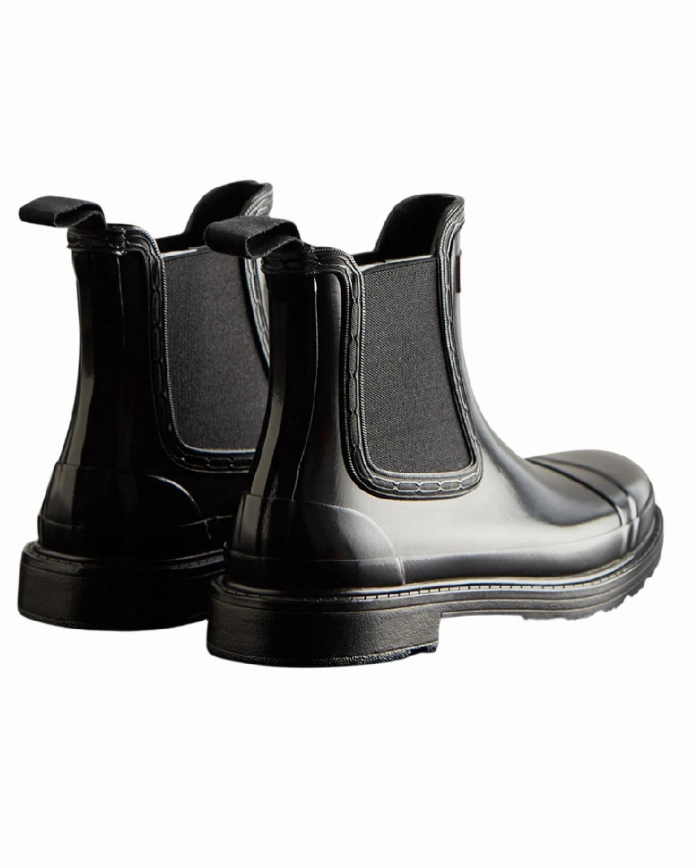 Shoes Hunter Wellies Hunter Womens Commando Gloss Chelsea Boots