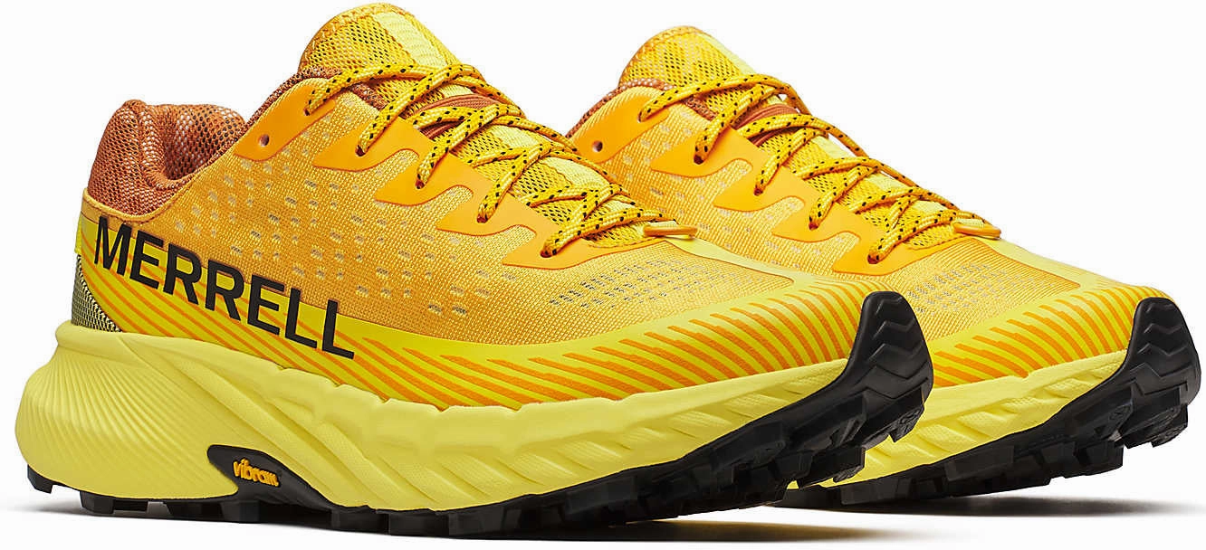 Shoes Merrell Merrell Agility Peak 5 Mens Trail Running Shoes - Orange