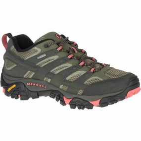 Shoes Merrell Merrell Moab 2 GORE-TEX Womens Walking Shoes - Green