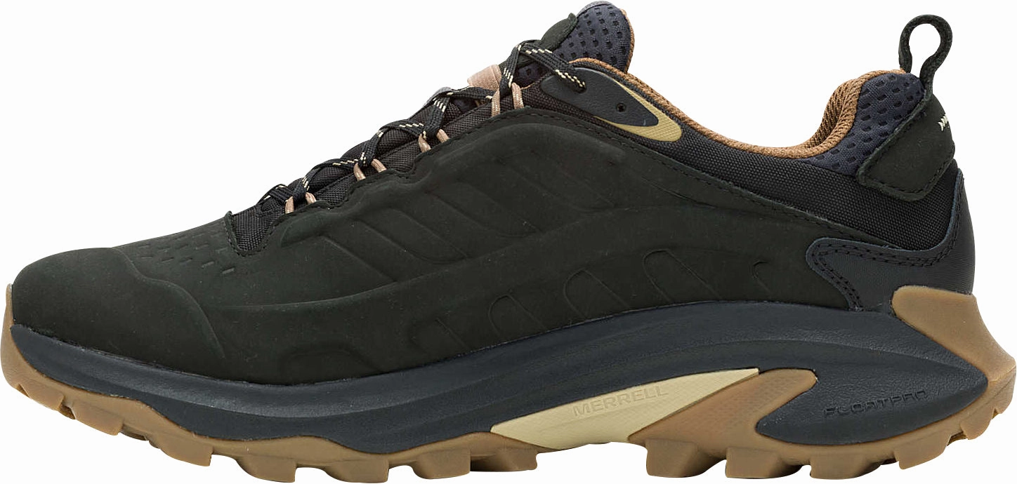 Shoes Merrell Merrell Moab Speed 2 Leather Waterproof Mens Walking Shoes - Black