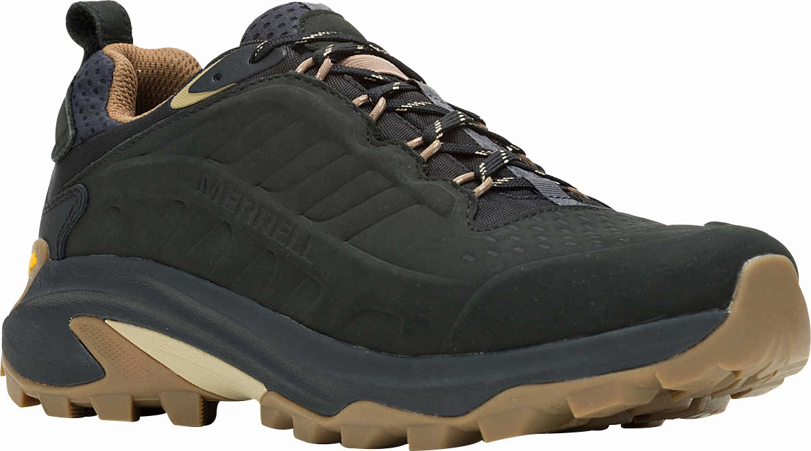 Shoes Merrell Merrell Moab Speed 2 Leather Waterproof Mens Walking Shoes - Black