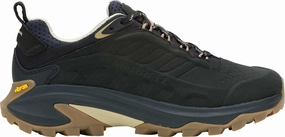 Shoes Merrell Merrell Moab Speed 2 Leather Waterproof Womens Walking Shoes - Black