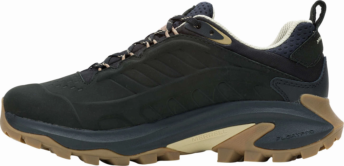 Shoes Merrell Merrell Moab Speed 2 Leather Waterproof Womens Walking Shoes - Black