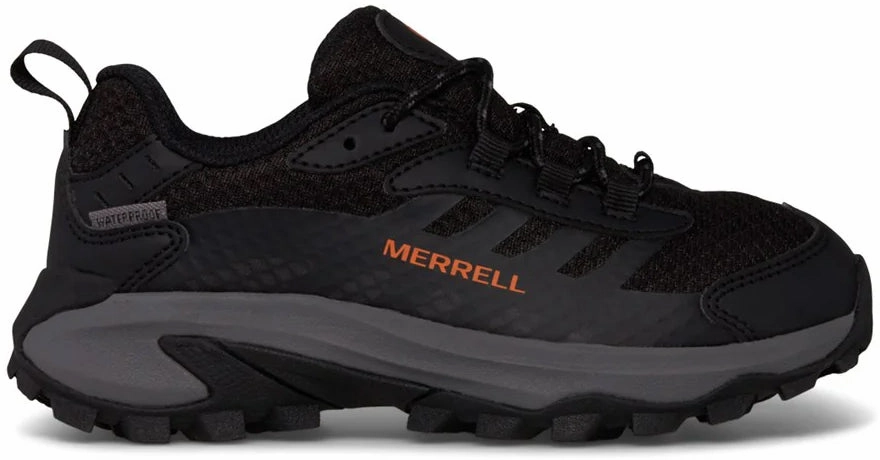 Shoes Merrell Merrell Moab Speed 2 Waterproof Childrens Walking Shoes - Black