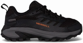 Shoes Merrell Merrell Moab Speed 2 Waterproof Childrens Walking Shoes - Black