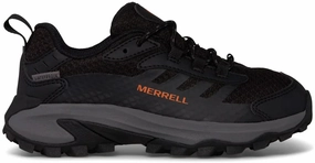 Shoes Merrell Merrell Moab Speed 2 Waterproof Junior Walking Shoes - Black