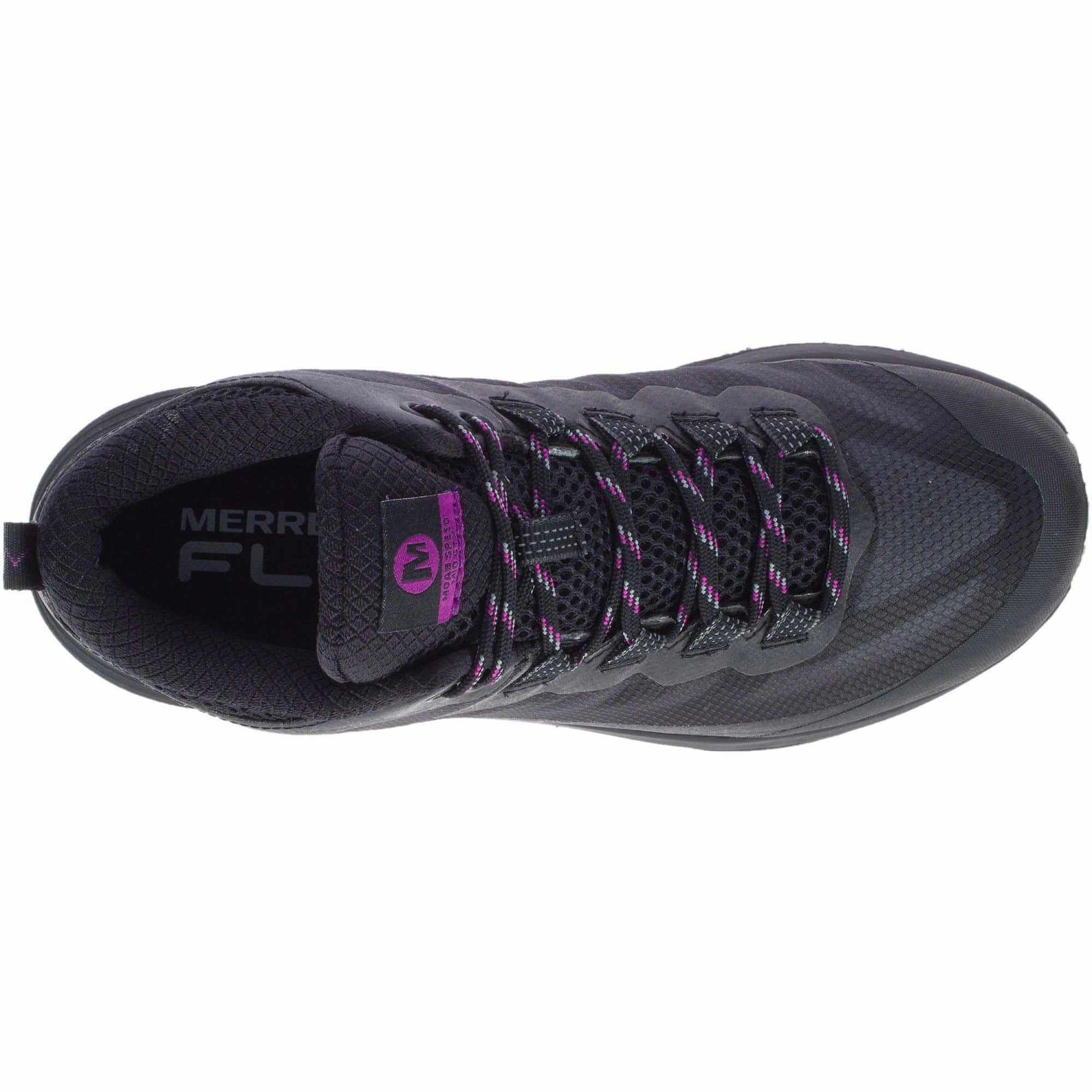 Shoes Merrell Merrell Moab Speed Mid GORE-TEX Womens Walking Boots - Black
