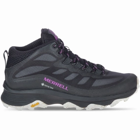 Shoes Merrell Merrell Moab Speed Mid GORE-TEX Womens Walking Boots - Black