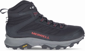Shoes Merrell Merrell Moab Speed Thermo Spike Mid Waterproof Mens Walking Boots - Black