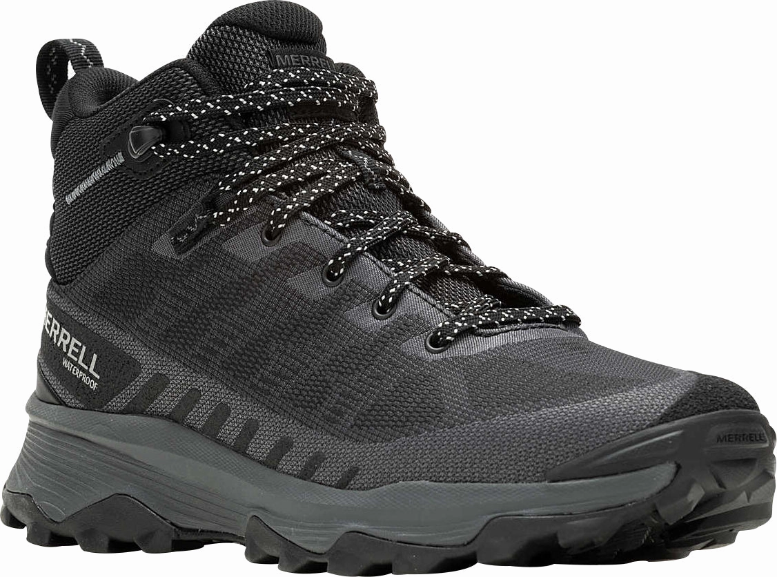 Shoes Merrell Merrell Speed Eco Mid Waterproof Mens Walking Boots - Black
