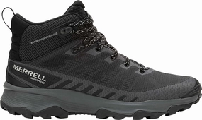 Shoes Merrell Merrell Speed Eco Mid Waterproof Mens Walking Boots - Black