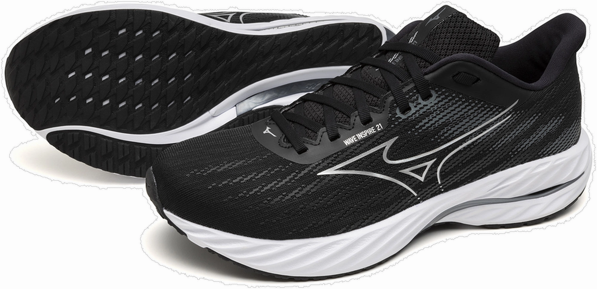 Shoes Mizuno Mizuno Wave Inpsire 21 Mens Running Shoes - Black