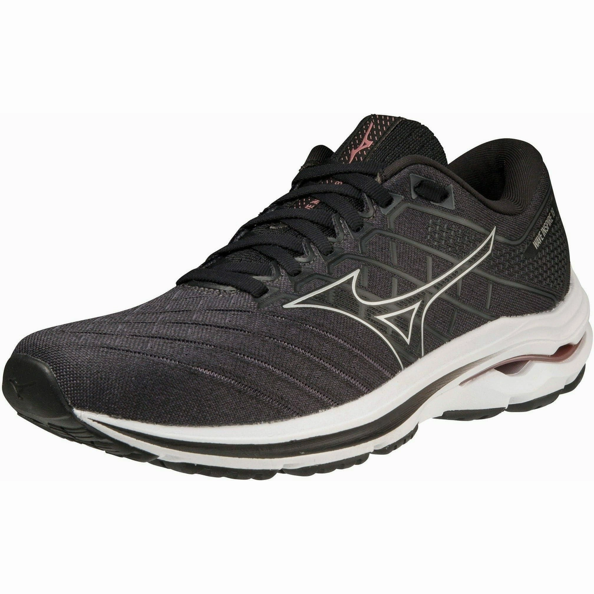 Shoes Mizuno Mizuno Wave Inspire 18 WIDE FIT (D) Womens Running Shoes - Black