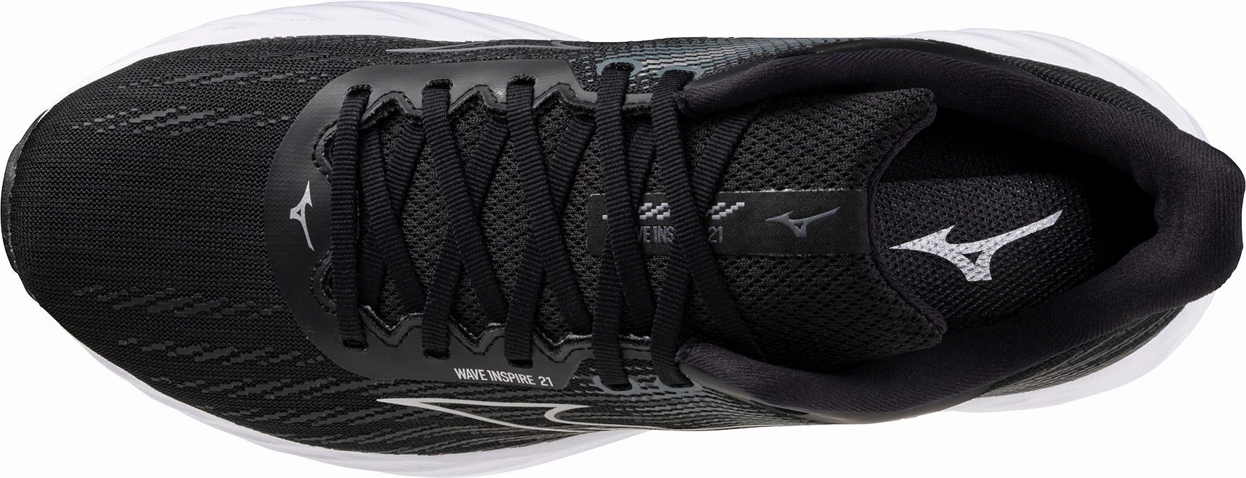 Shoes Mizuno Mizuno Wave Inspire 21 WIDE FIT (2E) Mens Running Shoes - Black