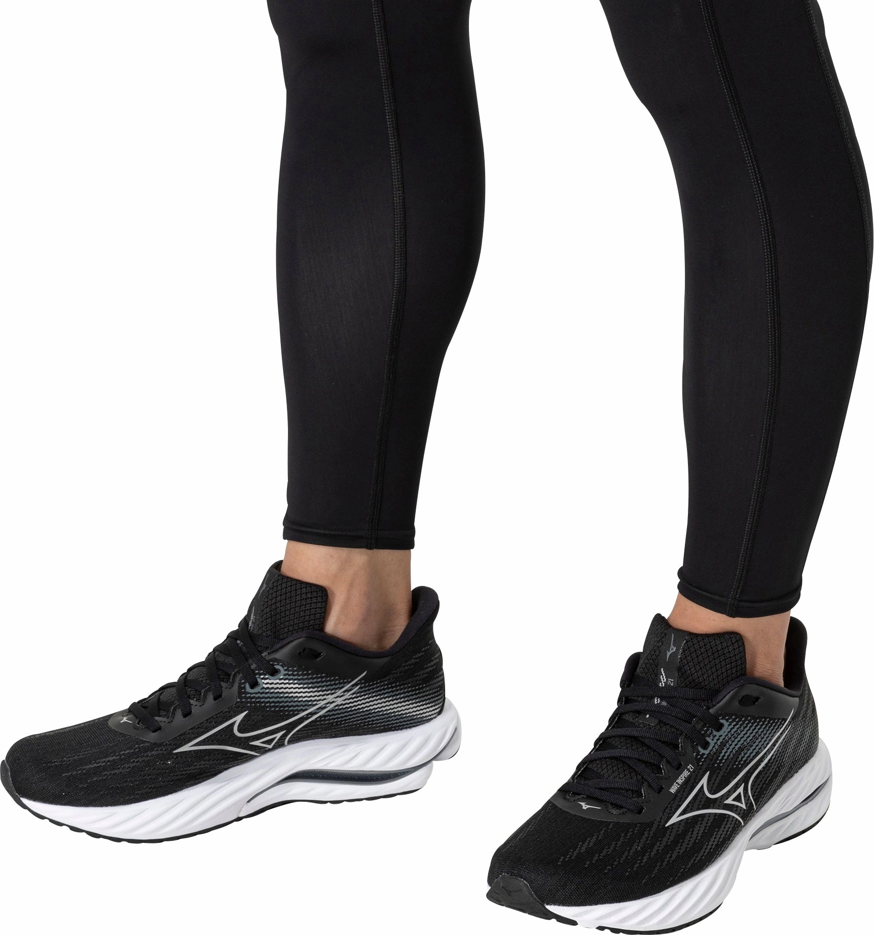 Shoes Mizuno Mizuno Wave Inspire 21 WIDE FIT (2E) Mens Running Shoes - Black