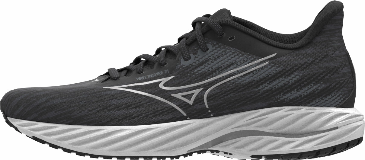 Shoes Mizuno Mizuno Wave Inspire 21 WIDE FIT (D) Womens Running Shoes - Black