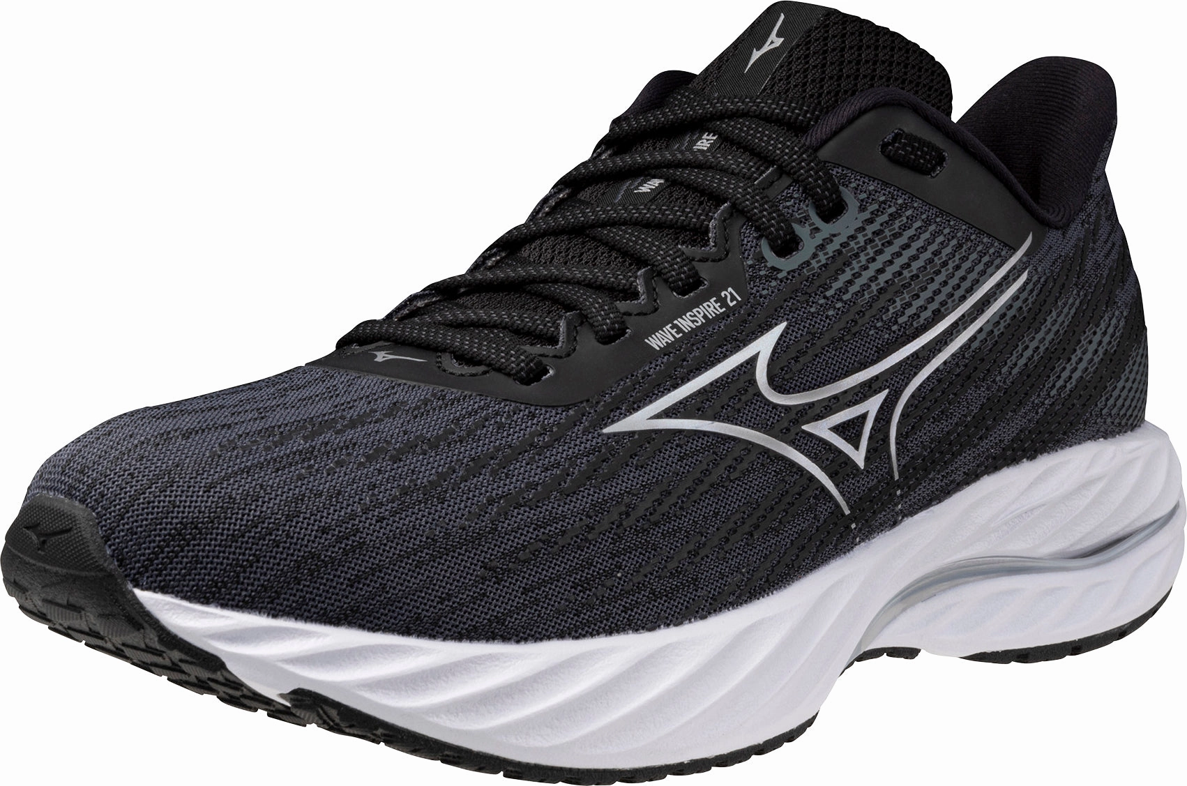 Shoes Mizuno Mizuno Wave Inspire 21 WIDE FIT (D) Womens Running Shoes - Black