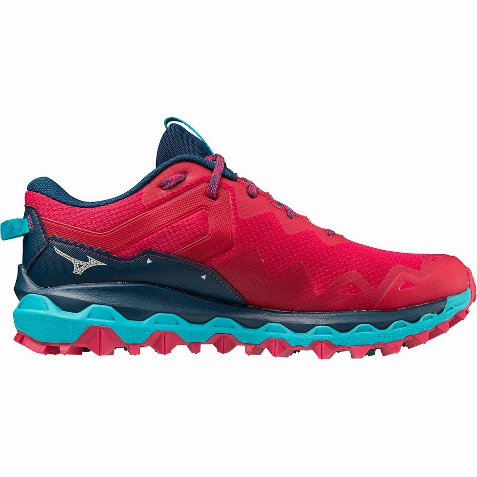 Shoes Mizuno Mizuno Wave Mujin 9 Womens Trail Running Shoes - Red