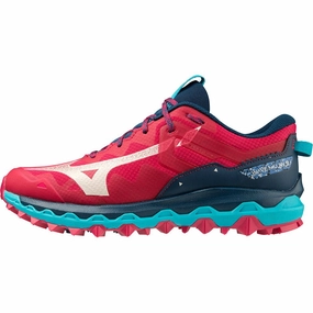Shoes Mizuno Mizuno Wave Mujin 9 Womens Trail Running Shoes - Red