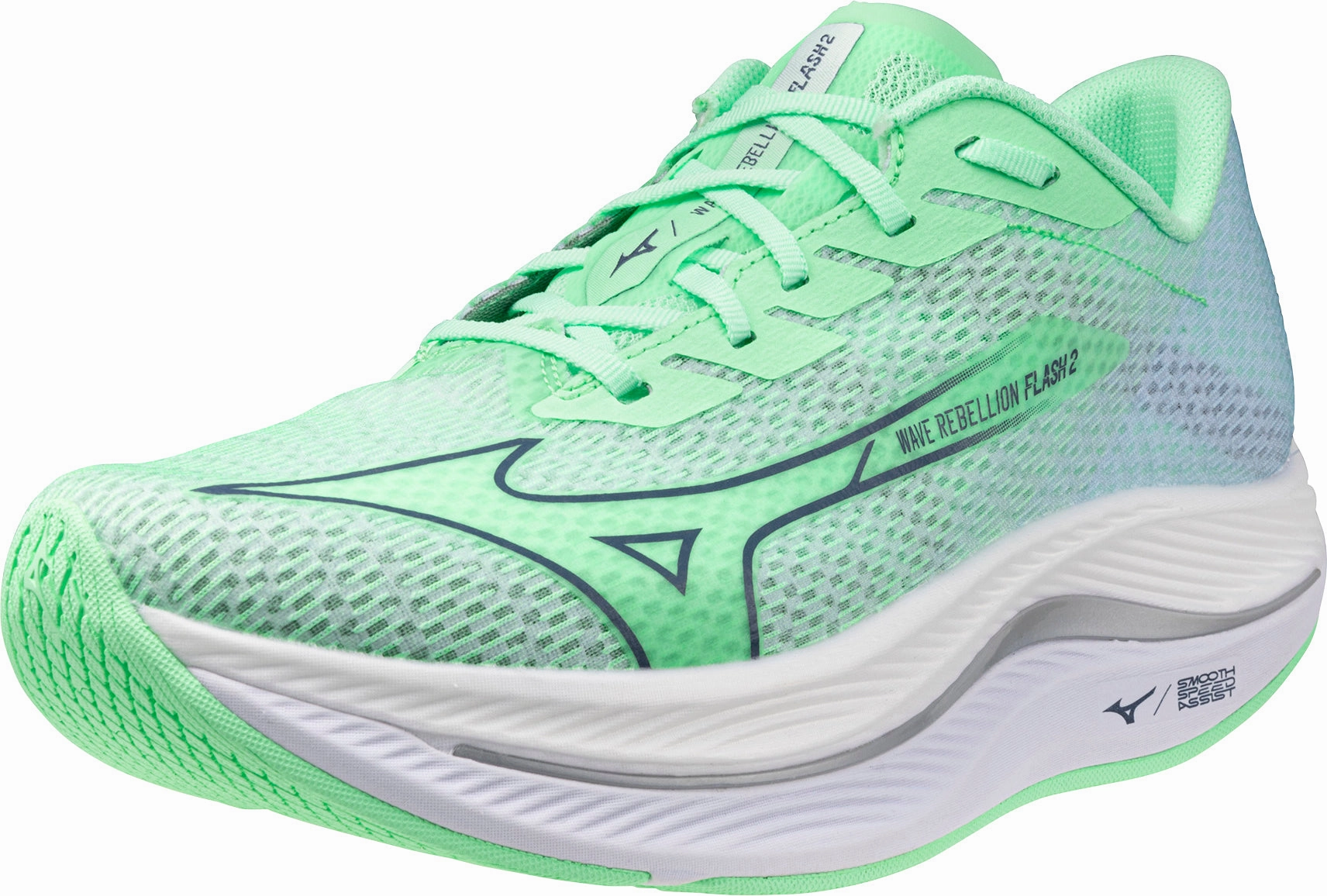 Shoes Mizuno Mizuno Wave Rebellion Flash 2 Mens Running Shoes - Green
