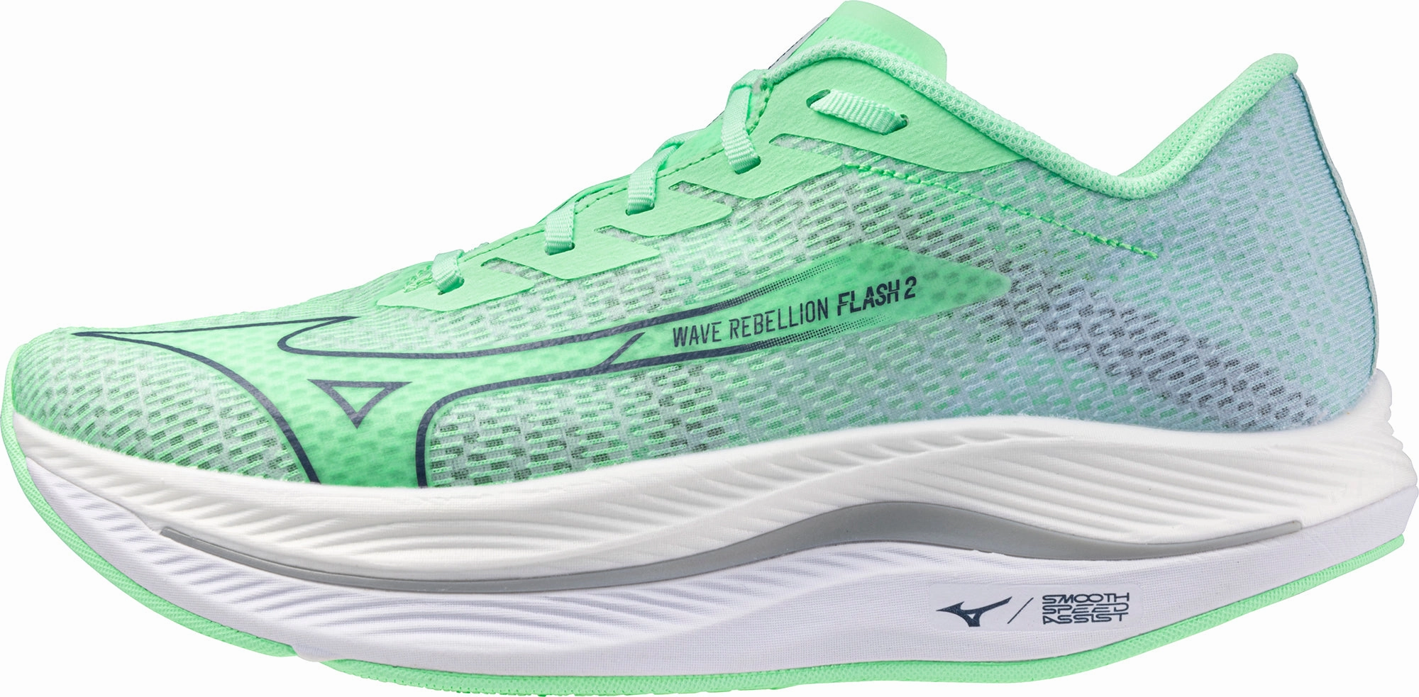 Shoes Mizuno Mizuno Wave Rebellion Flash 2 Mens Running Shoes - Green