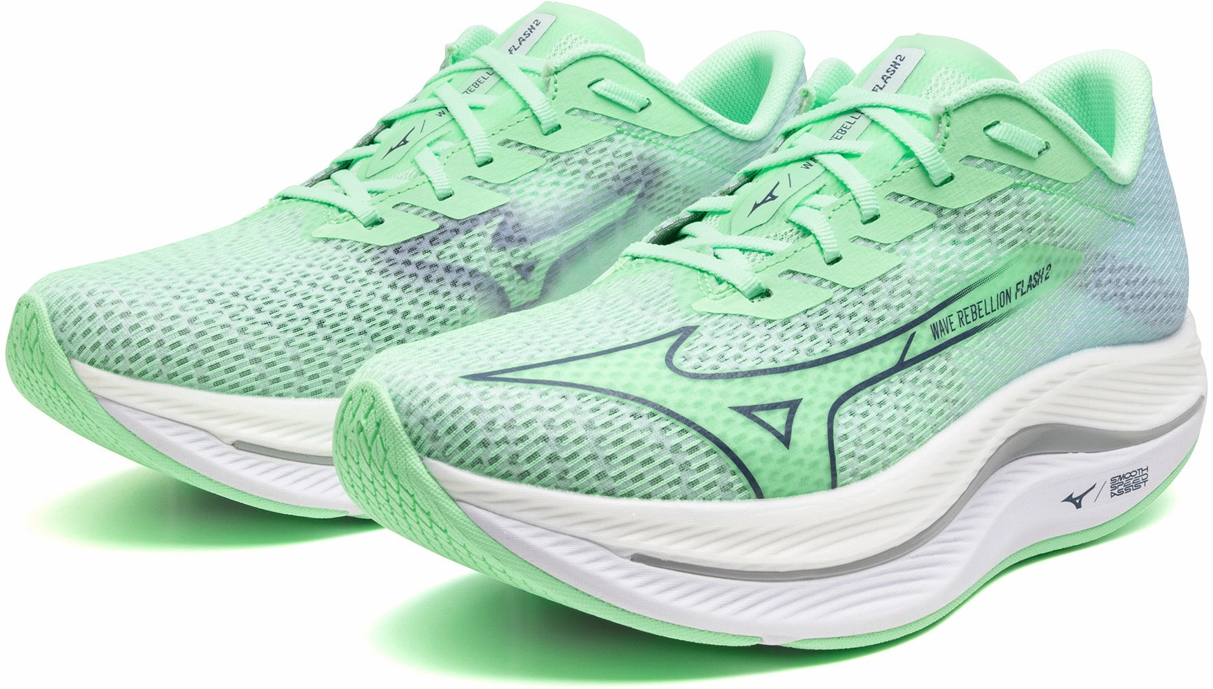 Shoes Mizuno Mizuno Wave Rebellion Flash 2 Mens Running Shoes - Green