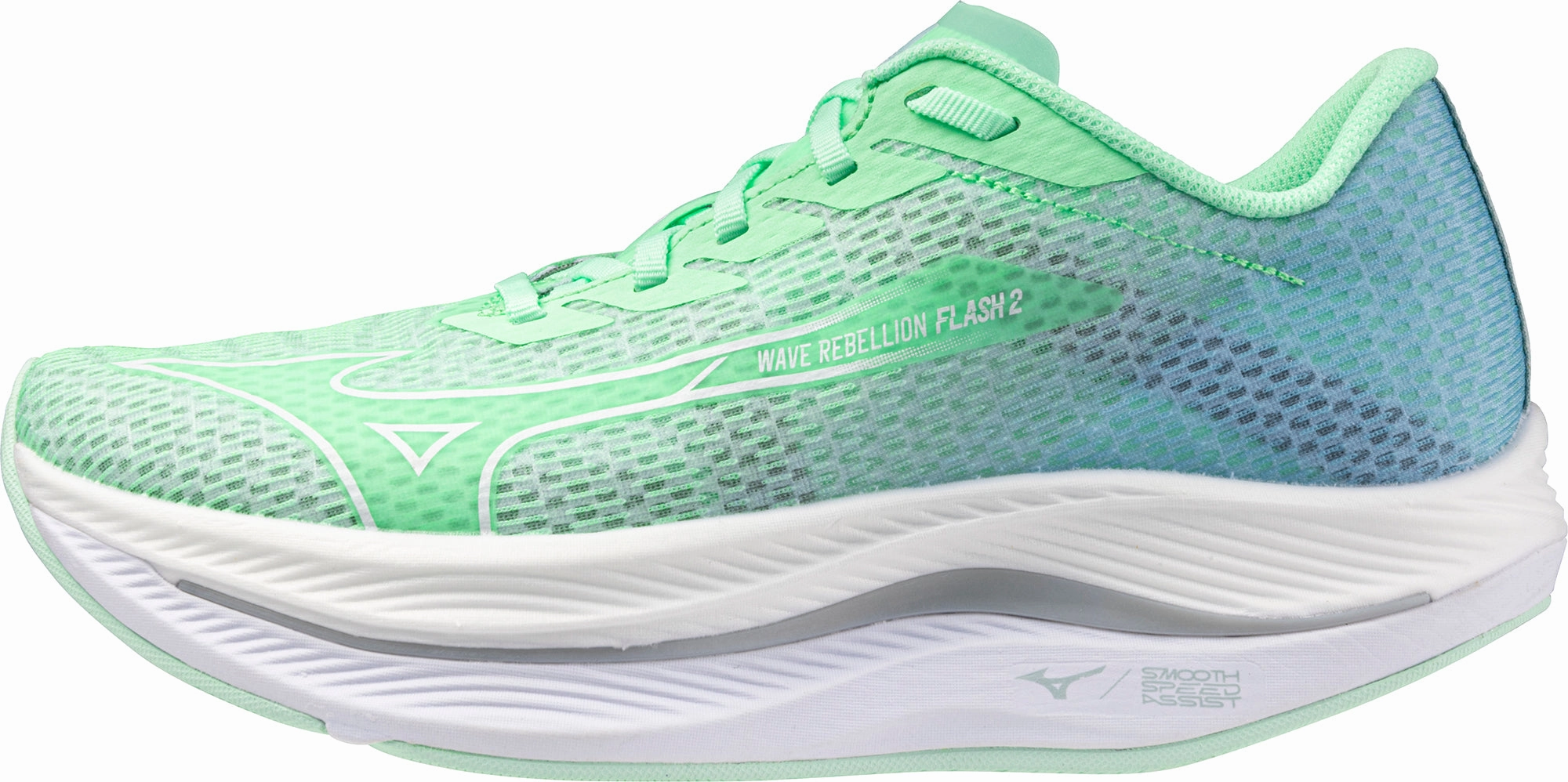 Shoes Mizuno Mizuno Wave Rebellion Flash 2 Womens Running Shoes - Green