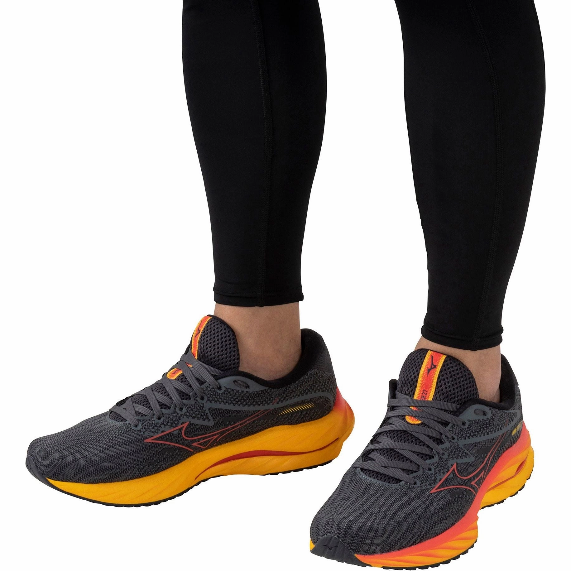 Shoes Mizuno Mizuno Wave Rider 27 Mens Running Shoes - Grey