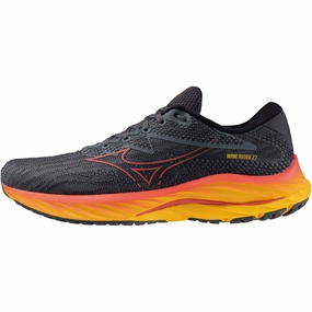 Shoes Mizuno Mizuno Wave Rider 27 Mens Running Shoes - Grey