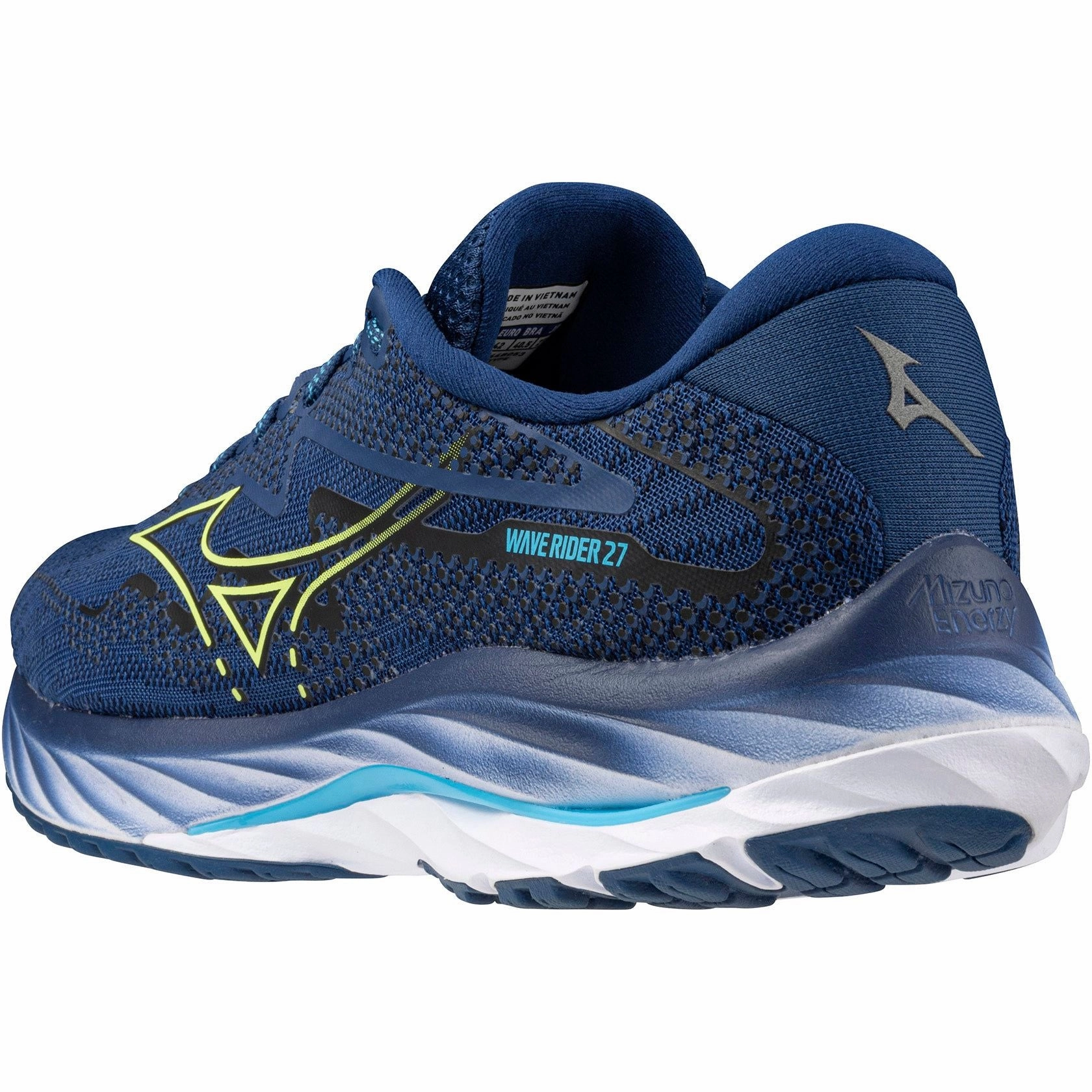 Shoes Mizuno Mizuno Wave Rider 27 Mens Running Shoes - Navy