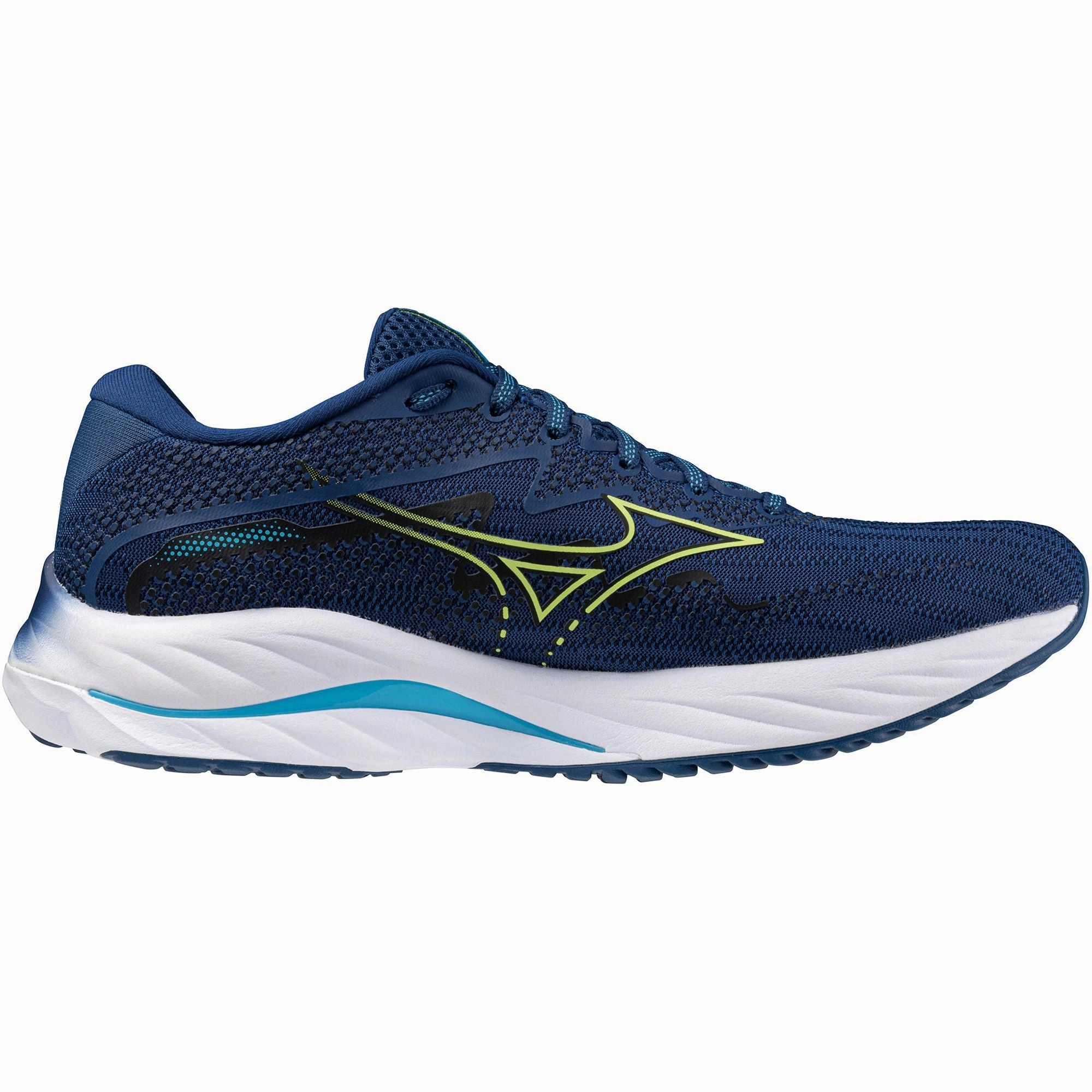 Shoes Mizuno Mizuno Wave Rider 27 Mens Running Shoes - Navy