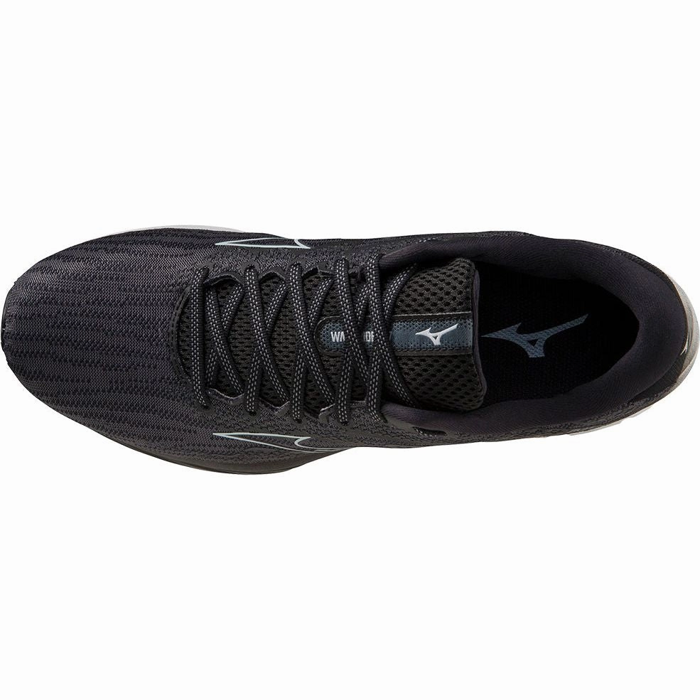 Shoes Mizuno Mizuno Wave Rider 27 WIDE FIT (2E) Mens Running Shoes - Black