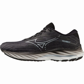 Shoes Mizuno Mizuno Wave Rider 27 WIDE FIT (D) Womens Running Shoes - Black